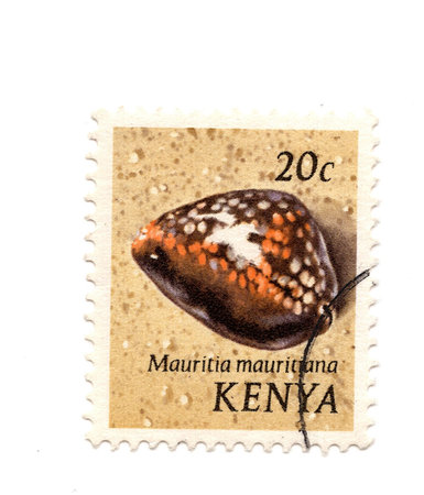 A vintage postage stamp from Kenya isolated on a white background.の写真素材