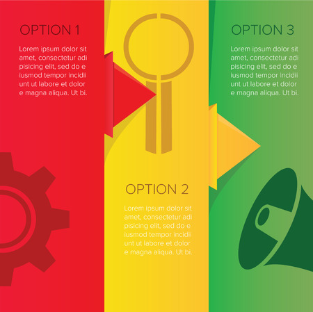 Marketing banners for business in three colorsのイラスト素材