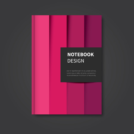 modern abstract notebook, brochure, book design coverのイラスト素材