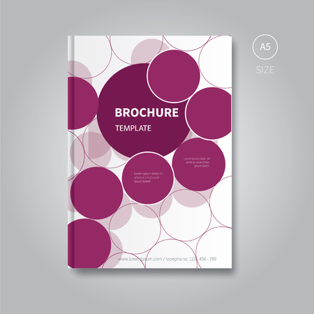 vector book cover design with circle conceptのイラスト素材