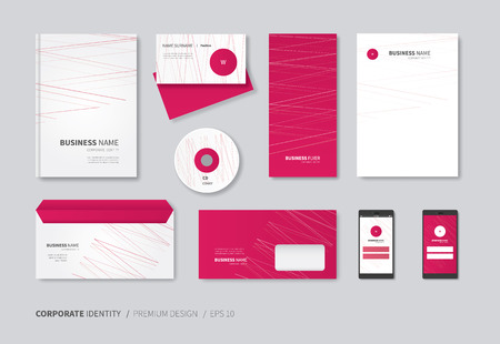 vector corporate identity for full company useのイラスト素材