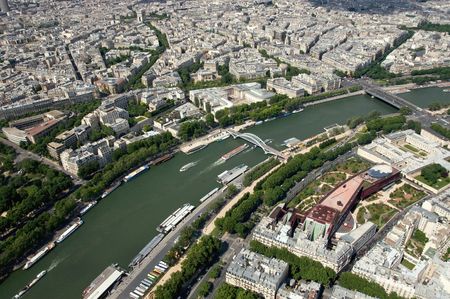 The River Seine - Parisの写真素材