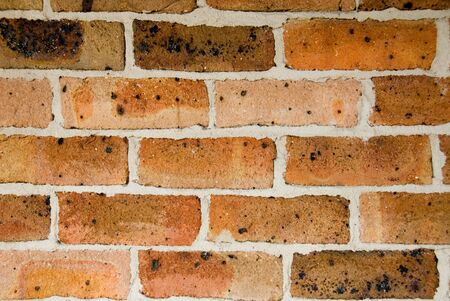 A portion of a brick wall