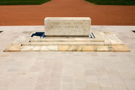 Remembrance Stone, in front of the National War Memorial, Canberra, Australiaのeditorial素材