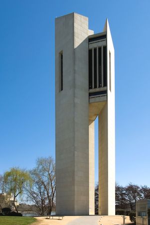 The National Carillion, Aspen Island, Canberra, Australiaの写真素材