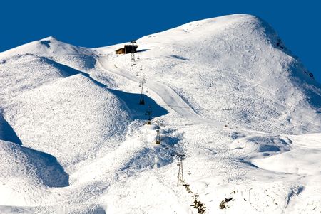 A Chair lift and ski runs - Kleine Scheidegg - Switzerland