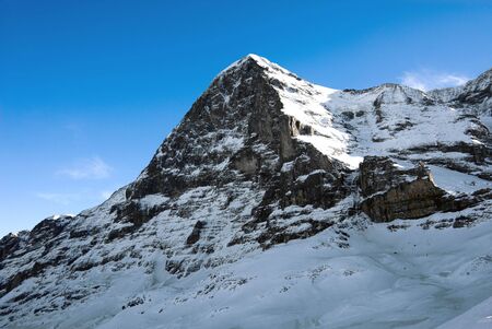 The north face of the Eiger, Grindelwald, Switzerlandの写真素材