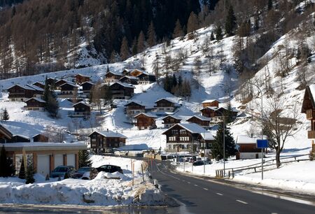 A pretty alpine village, Switzerland