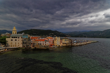 A view of Saint FLorent harbour from the Citadel