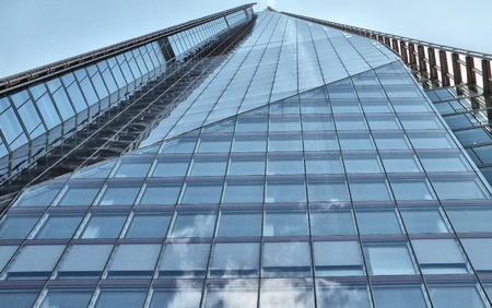 skyscraper in steel and glass