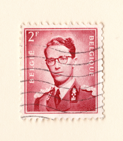 Leeds, England - May 02 2018: an old french postage stamp with an actor from the novel gargantua by Francois Rabelaisのeditorial素材