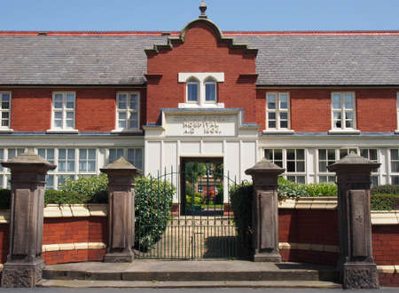 the former convalescent hospital established by the southport strangers charity in 1806 and later rebuilt in a gothic revival style in 1853のeditorial素材
