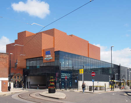 rochdale, greater manchester, united kingdom - 14 July 2021: the riverside shopping centre and cinema in rochdale greater manchesterのeditorial素材