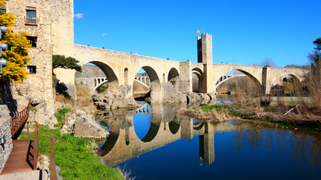 Spain - Besalúの写真素材