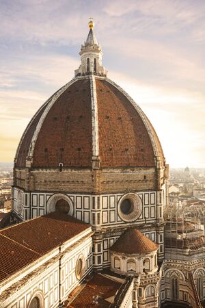 Nice view in the city of Florence in Italyの写真素材