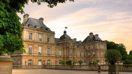 Palais Du Luxemberg Parisのeditorial素材