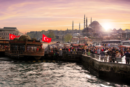 Nice view in the city of Istanbul in Turkeyのeditorial素材