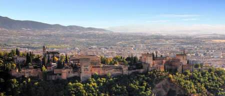 Beautiful view of the Alhambra in Andalusia of Spainのeditorial素材