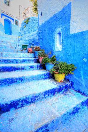 Chefchaouene in Moroccoの写真素材