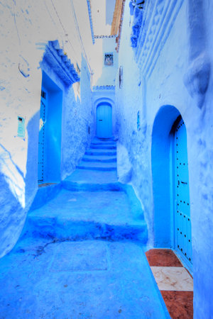 Chefchaouene in Moroccoの写真素材