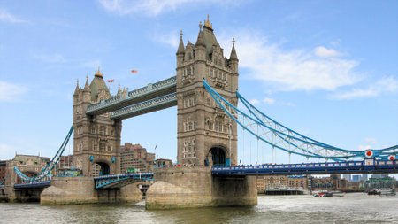 Tower Bridge in Londonの写真素材