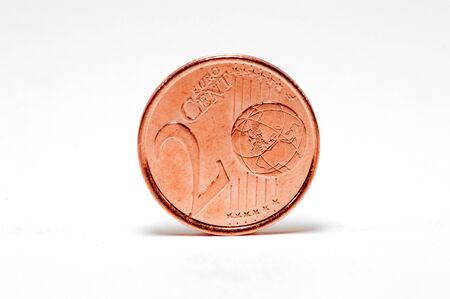 A euro coin piece.