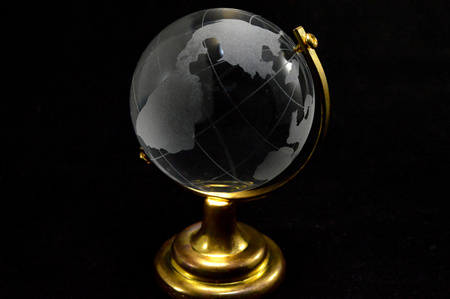 A glass globe.の写真素材