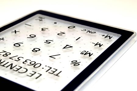 Transparent calculator.