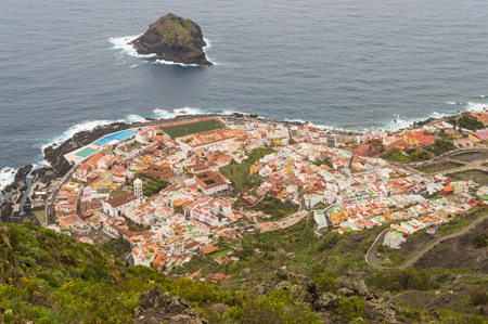 View in the top of the city of Garachico on the island of Tenerifeの写真素材