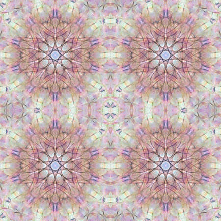 Seamless abstract pattern, symmetrical, intricate and colorful