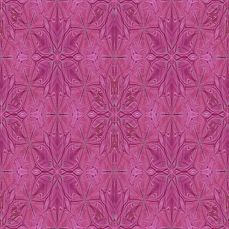 Seamless abstract pattern, symmetrical, intricate and colorfulの写真素材