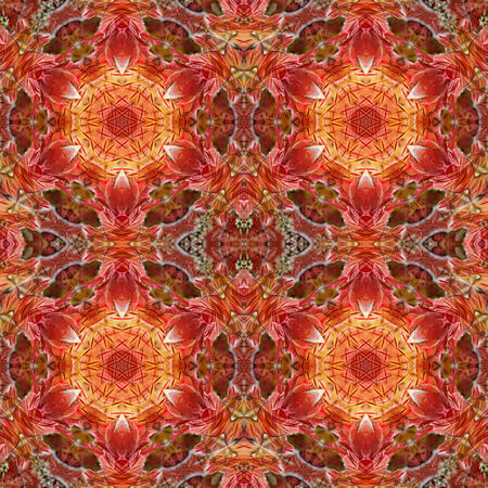 Seamless abstract pattern, symmetrical, intricate and colorful