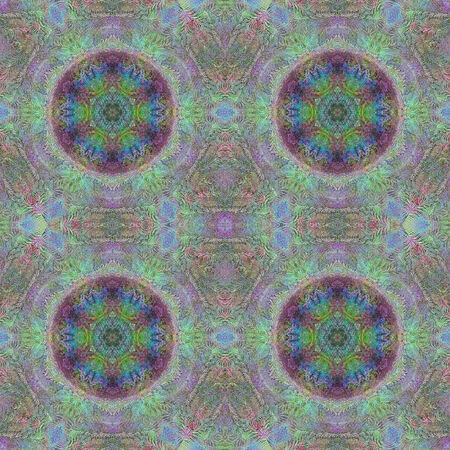 Seamless abstract pattern, symmetrical, intricate and colorful