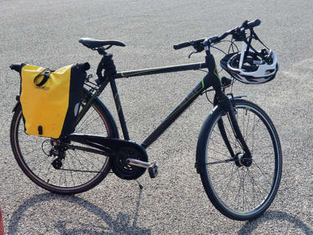 My bike is ready for a rideの写真素材