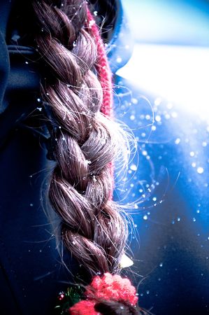 snowflakes on a braid
