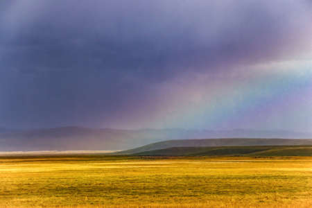 The grasslands of Gannan in summer present colorful landscapesの写真素材