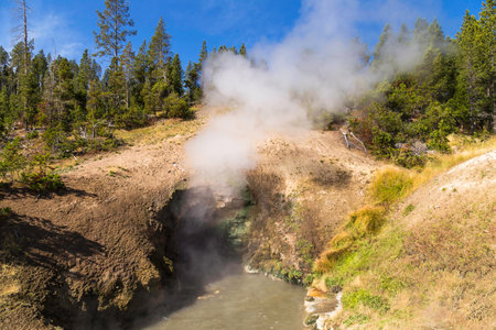 Yellowstone National Park, Wyoming, United States September 20, 2014 ? Dragonの写真素材