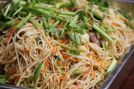 fired noodles in vegetarian festival Hokkien Mee の写真素材
