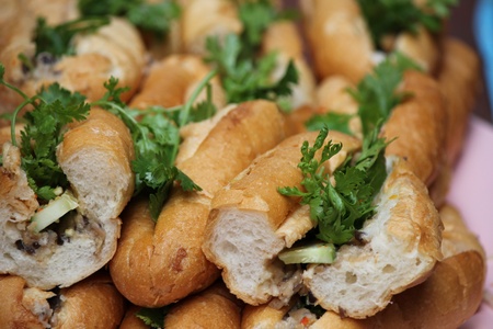 french bread in asian styleの写真素材