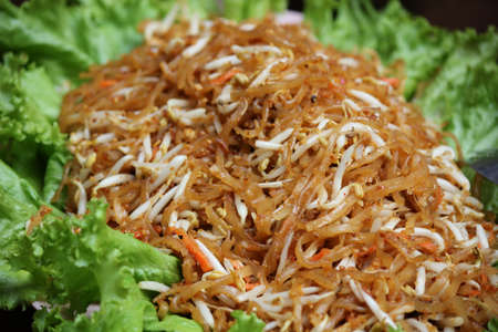 Thailand s national dishes,  Pad thai , Fired noodle の写真素材