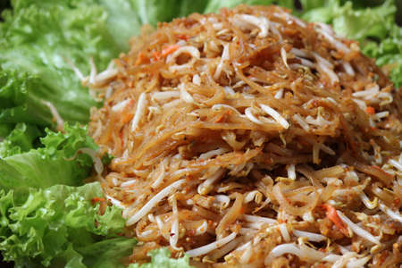 Thailand s national dishes,  Pad thai , Fired noodle の写真素材