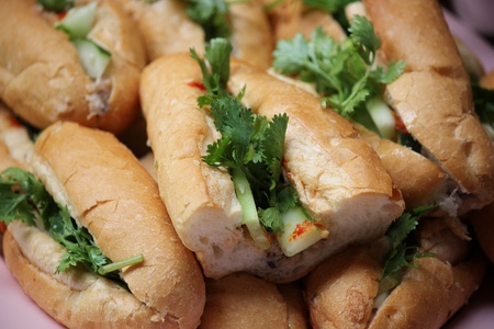 french bread in asian styleの写真素材