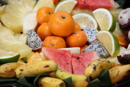 Fresh fruit mix の写真素材