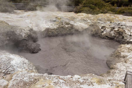 Wai o Tapu the volcanic wonderland in New Zealand.の写真素材