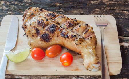 Thai grilled chicken.の写真素材