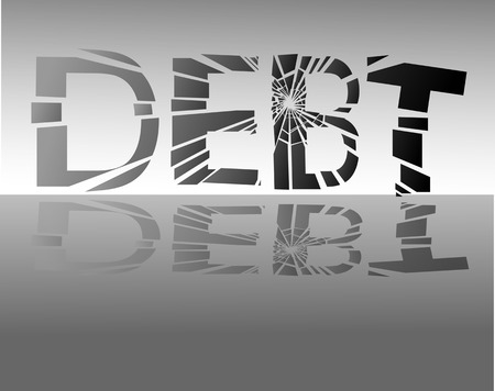 destroy debtのイラスト素材