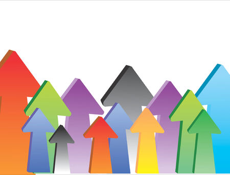 colorful arrows backgroundのイラスト素材