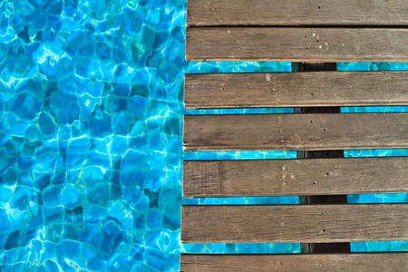 Bridge over the pondの写真素材