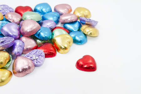 Chocolate heartの写真素材