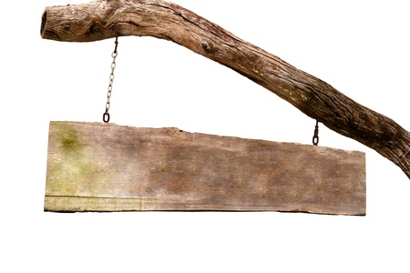 Old wooden sign の写真素材